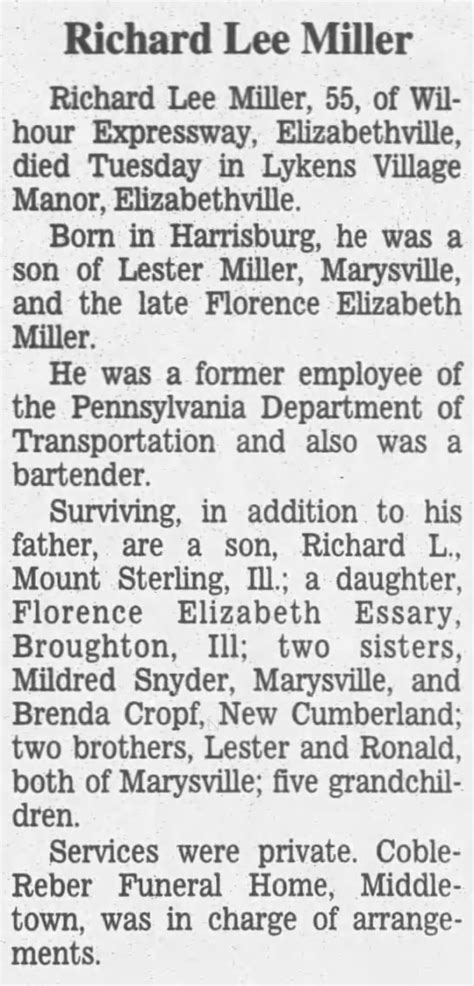 richard miller drewsey oregon|Obituary for Richard Lee Miller.